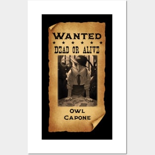 Owl Capone Owl Gangster (Old Fashion Version) Posters and Art